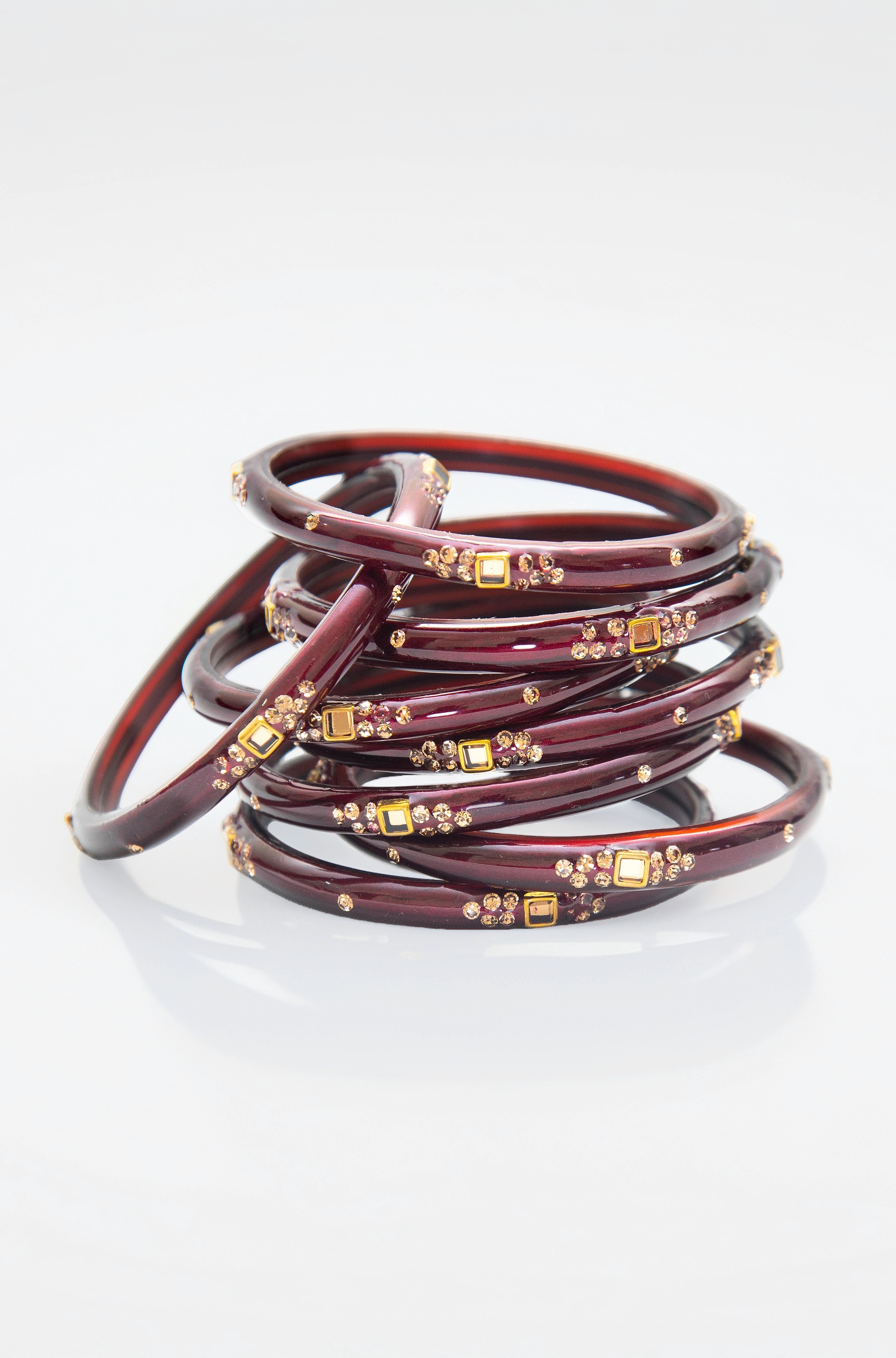 Traditional Glass Kada Bangles Set for women & girls Glossy Bangles Gemstone stone work Red Green Yellow Pink multicolor glass Kade