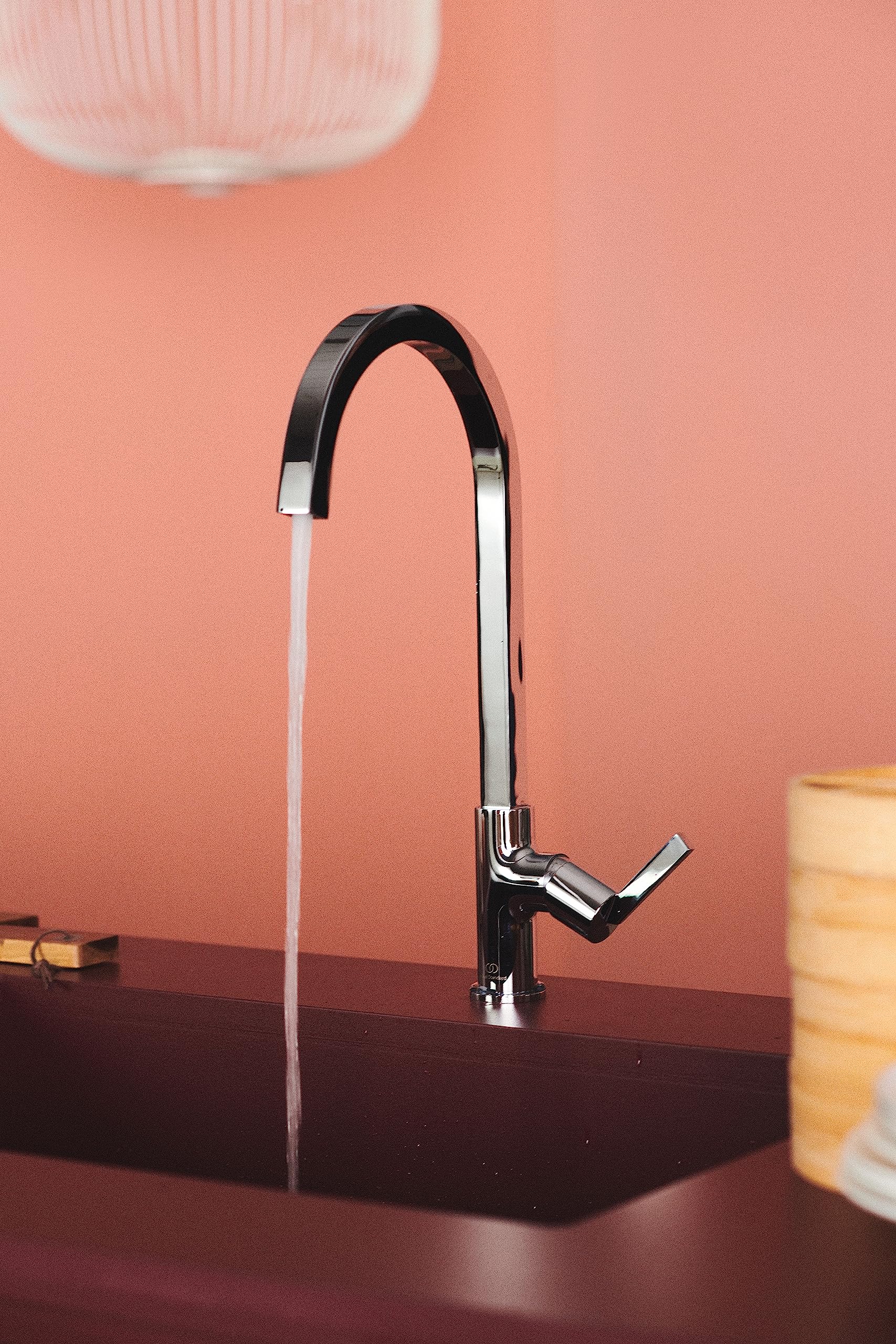 Ideal Standard – Gusto Miscelatore cucina, Bocca alta squadrata, con cartuccia FirmaFlow, bocca girevole a 360°, facile da installare con fissaggio EasyFix+, Cromato