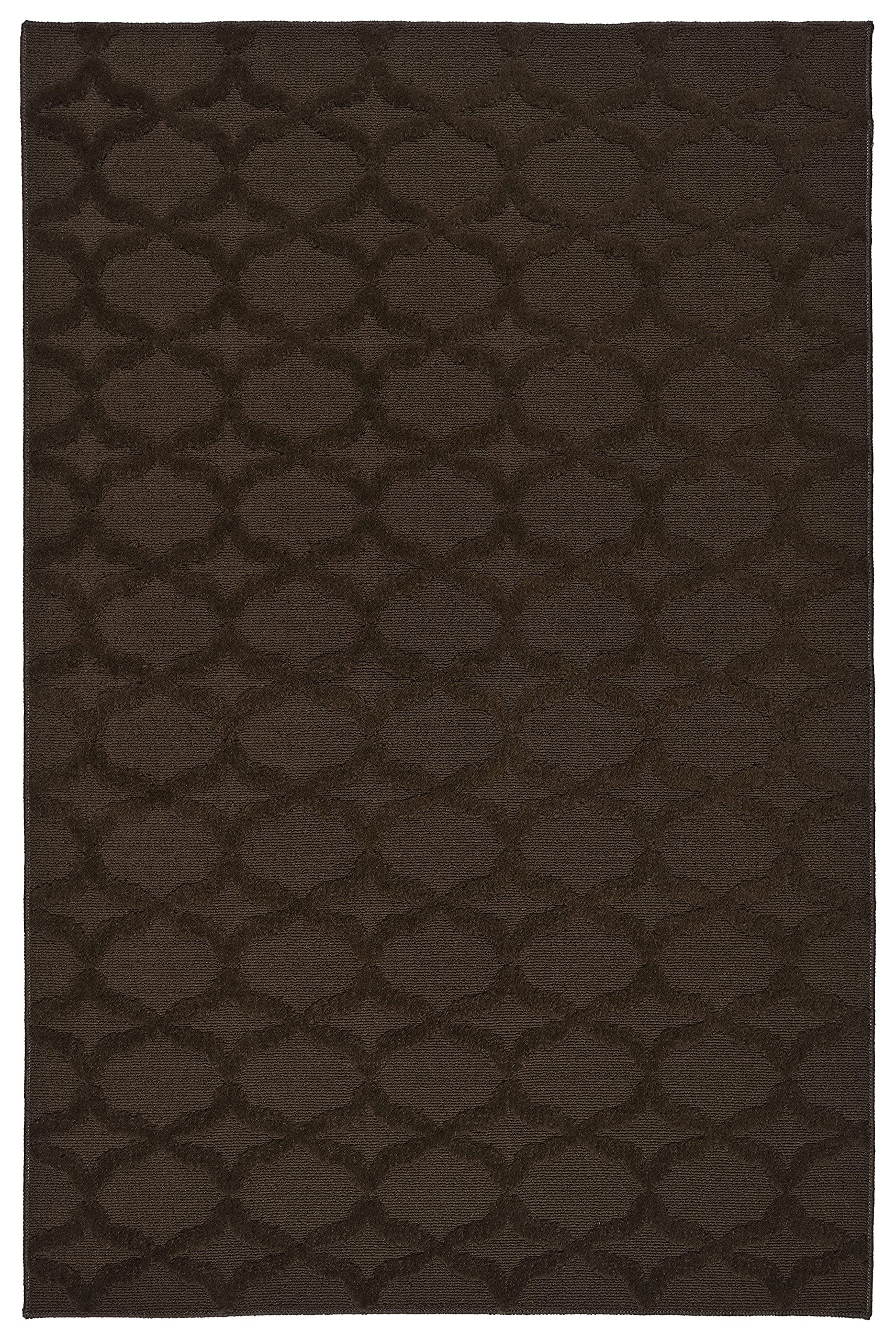 Garland Rug Sparta 4 ft. x 6 ft. Area Rug Mocha