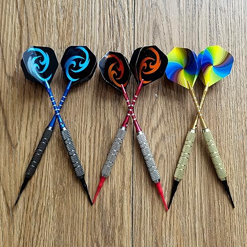 Miniatura 6 de Joovon Tablero de dardos suave con bloque de plástico de panal  Tablero de dardos de seguridad de 16 pulgadas con 6 dardos profesionales de punta