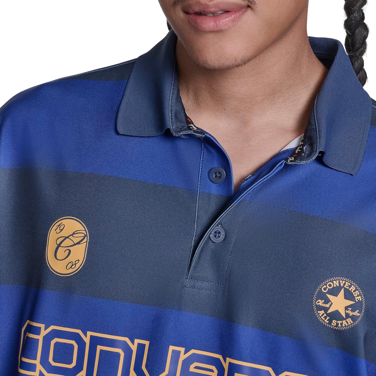 Converse Men's Retro Chuck Short Sleeve Rugby Top
