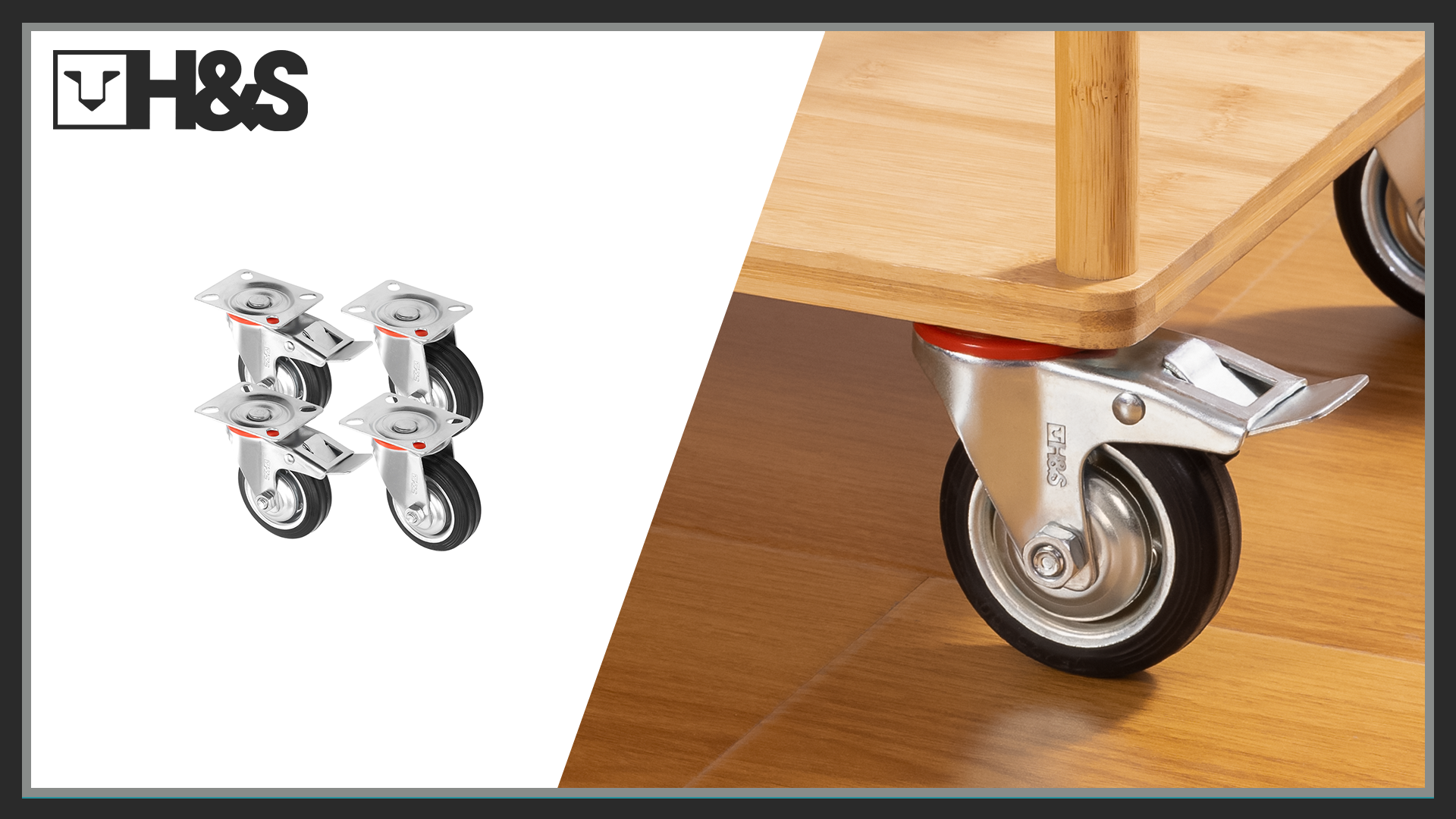 Para R0x Ruedas Para Muebles Con Ruedas De Freno, Ruedas De | Meses Sin