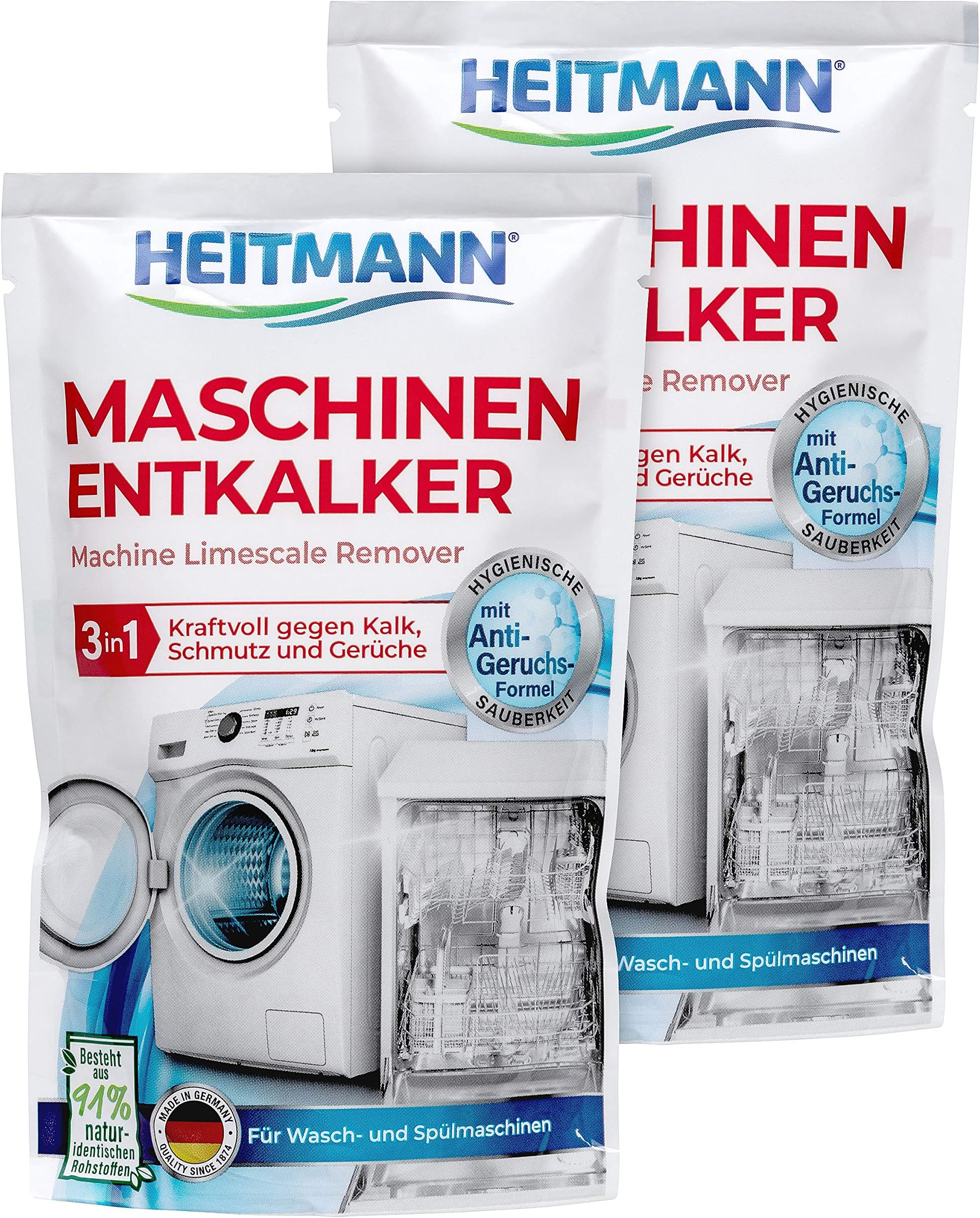 Heitmann Machine Descaler for Washing Machines and Dishwashers Pack of 1 x 175 g