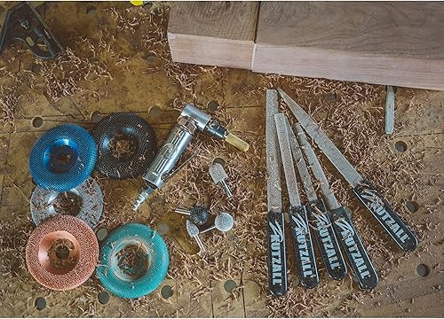 Miniatura 6 de Kutzall Rebaba cilíndrica extrema, eje de 18", muy grueso - Accesorio para carpintería para Dremel, Foredom, DeWalt, Milwaukee. carburo de tungsteno