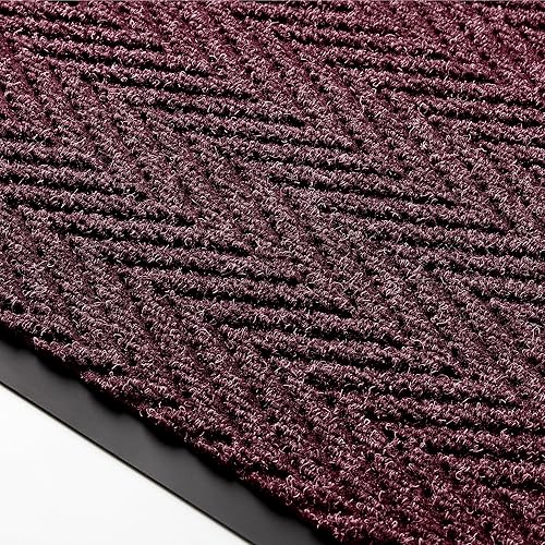 Miniatura 3 de Consolidated Plastics Premiere Brush - Tapete de entrada seca con respaldo de goma antideslizante absorbe el agua alfombra resistente de 24 onzas