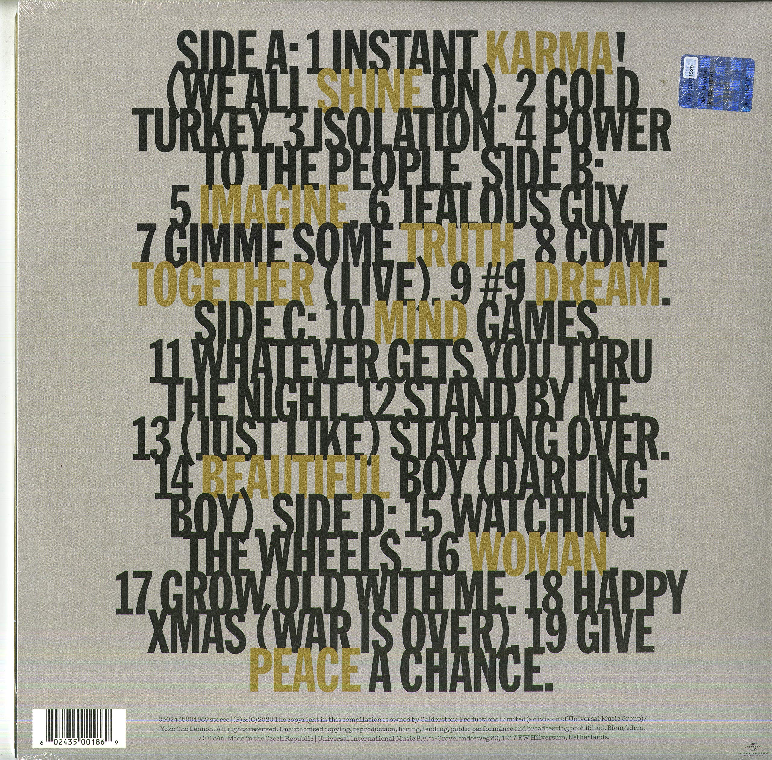 Gimme Some Truth. (2LP) [Vinyl LP]