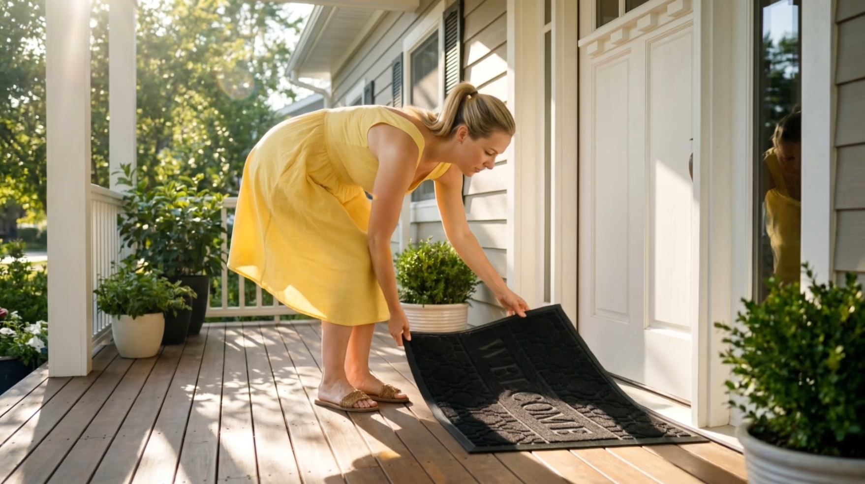 Amazon.com : Yimobra Welcome Mat Outdoor Indoor, All-Season