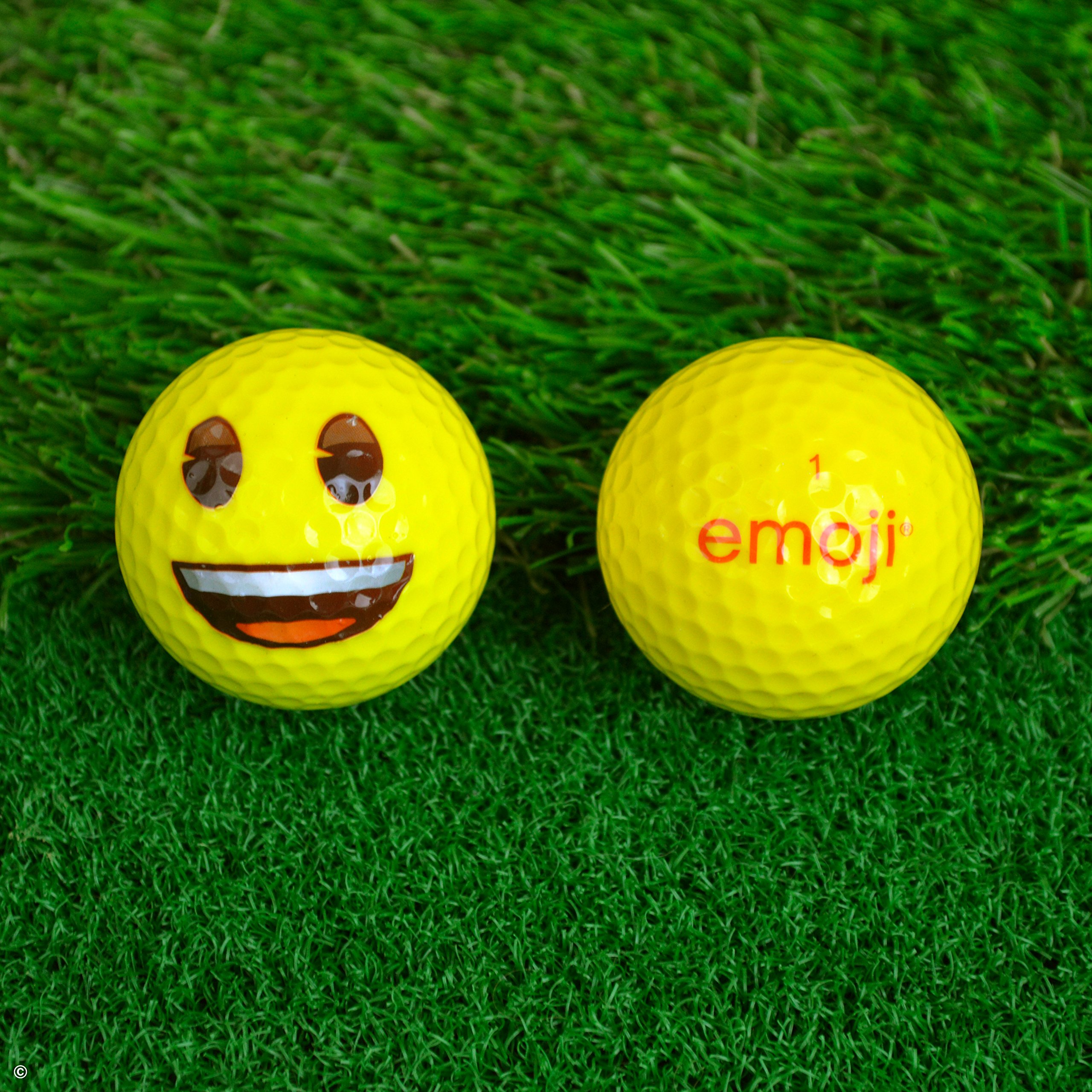 Emoji Official Novelty Fun Golf Balls Packs, Gift for Christmas, Multicoloured