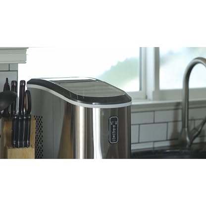 Euhomy Eiswürfelmaschine, Eiswürfelbereiter für 12 kg 24h, 9 Würfel in 6-8 Min, Ice Maker für Zuhause und die… – Bild 8