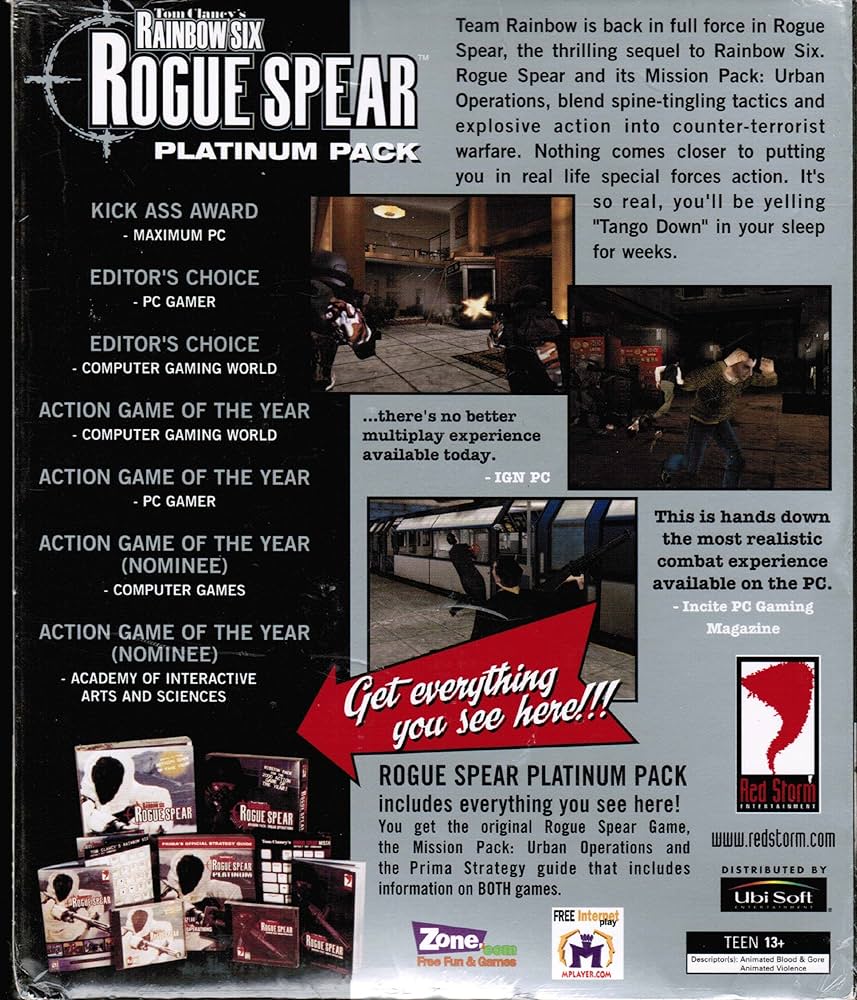 RAINBOW SIX ROGUE SPEAR 北米版　PlayStation Amazon.com: Tom Clancy's Rainbow Six: Rogue Spear
