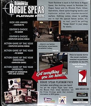 RAINBOW SIX ROGUE SPEAR 北米版　PlayStation Tom Clancy's Rainbow Six Rogue Spear (PlayStation 1) PS1 CIB