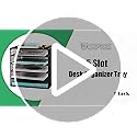 EASEPRES 6 Slot Wire Desk File Organizer Tray, Mesh Filling Paper Letter Tray Metal Desktop Paper Sorter Literature Organizer Rack for Home Office School, Black image 8
