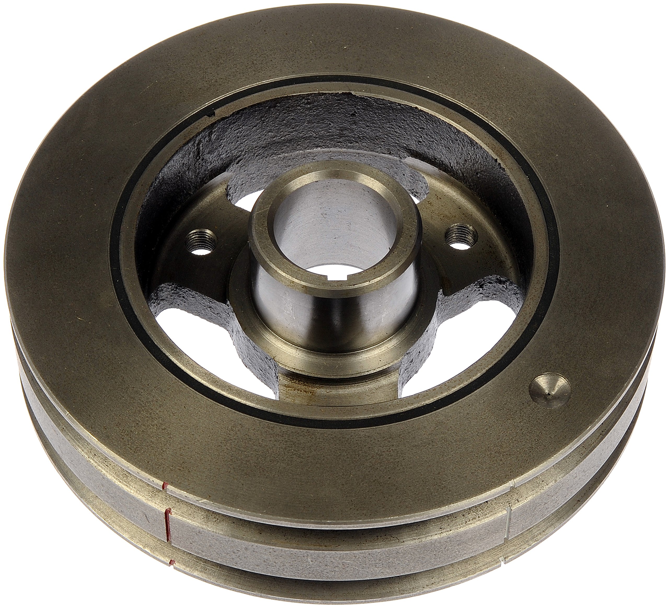 Dorman 594-015 Harmonic Balancer - HARMONIC BALANCER - Harmonic Balancer Assembly - Crankshaft Damper - Crankshaft Pulley - Engine Harmonic Balancer - Harmonic Dampener - Crankshaft Dampener - This direct replacement harmonic balancer features a stress-resistant rubber bond to properly absorb engine vibration. Stringent standards help ensure excellent tensile and impact strength for greater durability. - Chevrolet 1984-77, GMC 1984-77, Mazda 1998