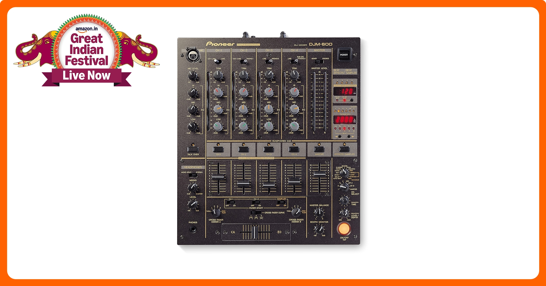 PIONEER DJM-600 Pro DJ Mixer : Amazon.in: Home Improvement