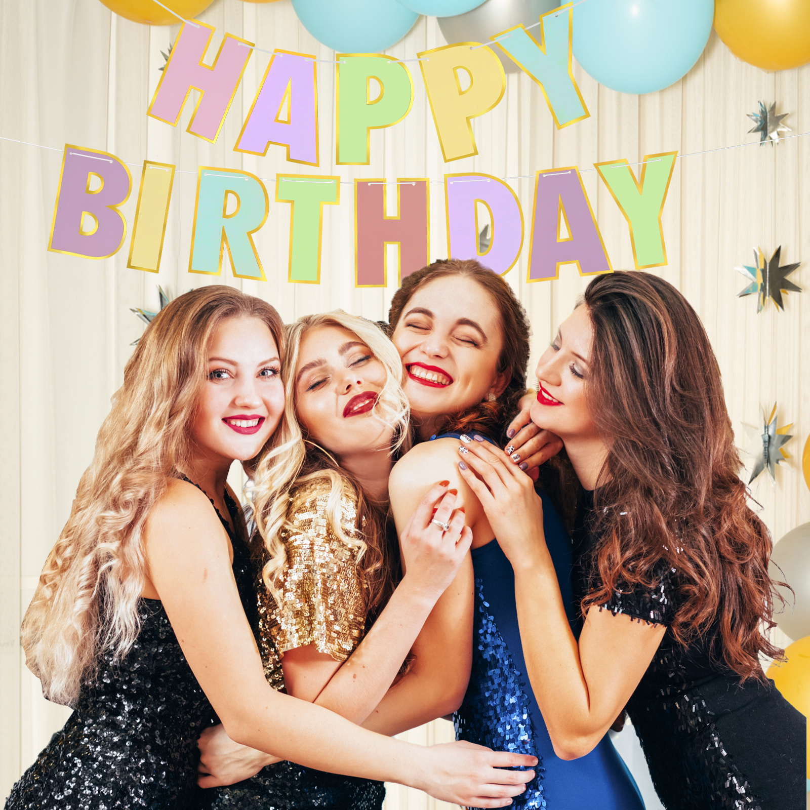 Macaron Happy Birthday Banner For Macaron Theme Candy Theme Birthday Party Decoraitons 5f144e7675f2eb2db805a500