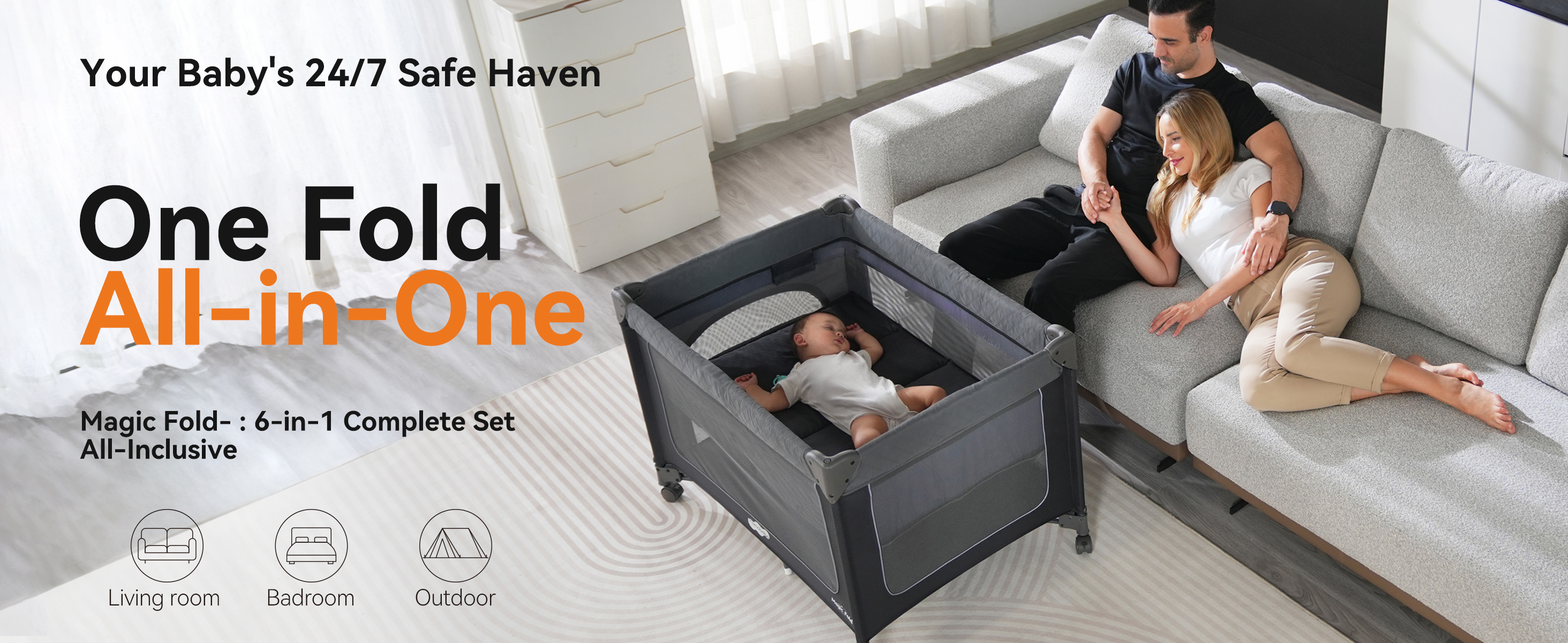 Amazon.com : Pamo Babe 1-Second Setup 3-in-1 Playard for Babies