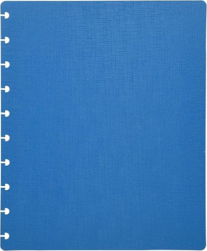 Vista 346 de Talia - Agenda personalizable con aros, (Fireworks Deep Lake, con discos Deep Lake, tamaño mediano (7.5 x 9.75 pulgadas).