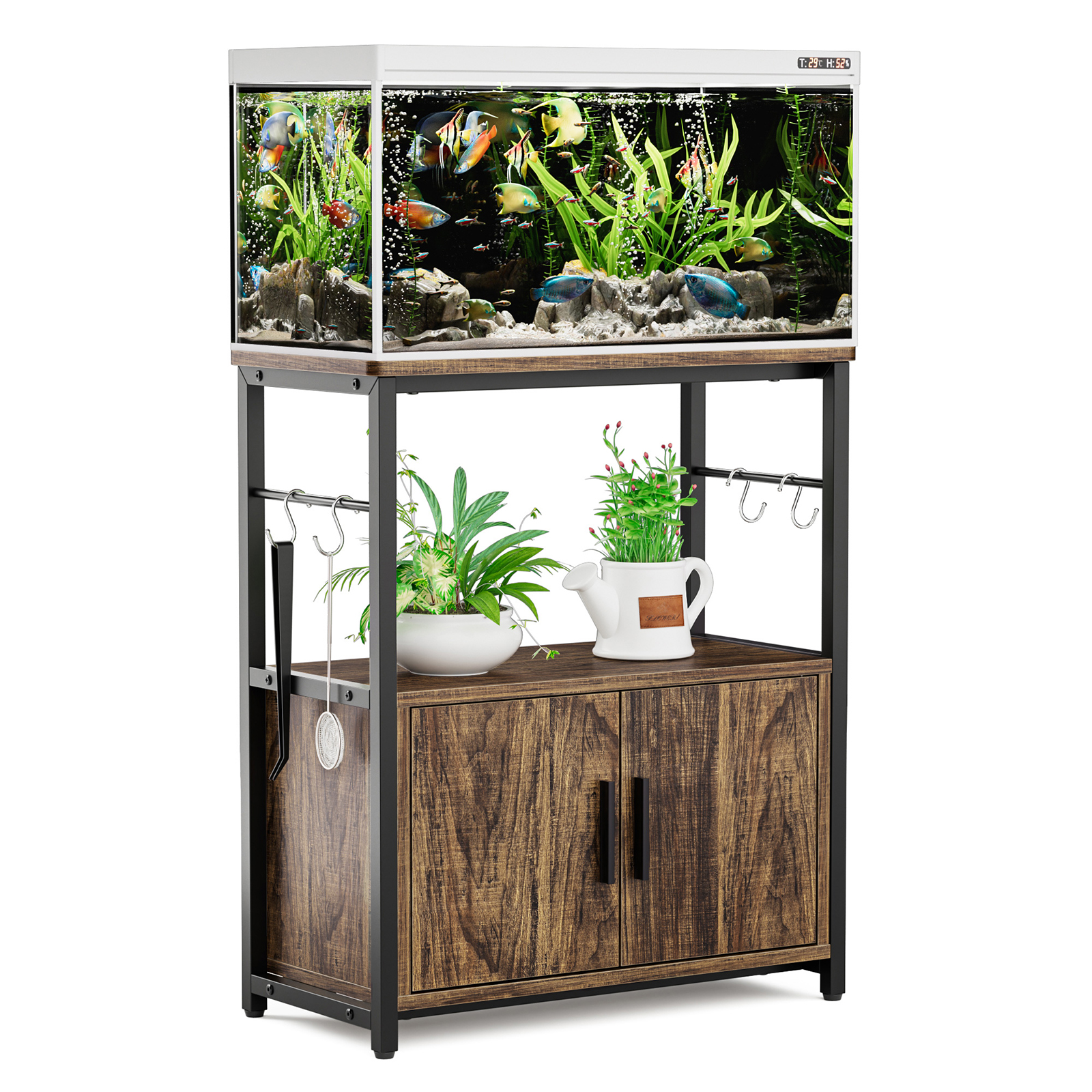 Amazon.co.jp: DEWEL 水槽スタンド 水槽台 幅60 奥行30 高さ70cm 総耐 