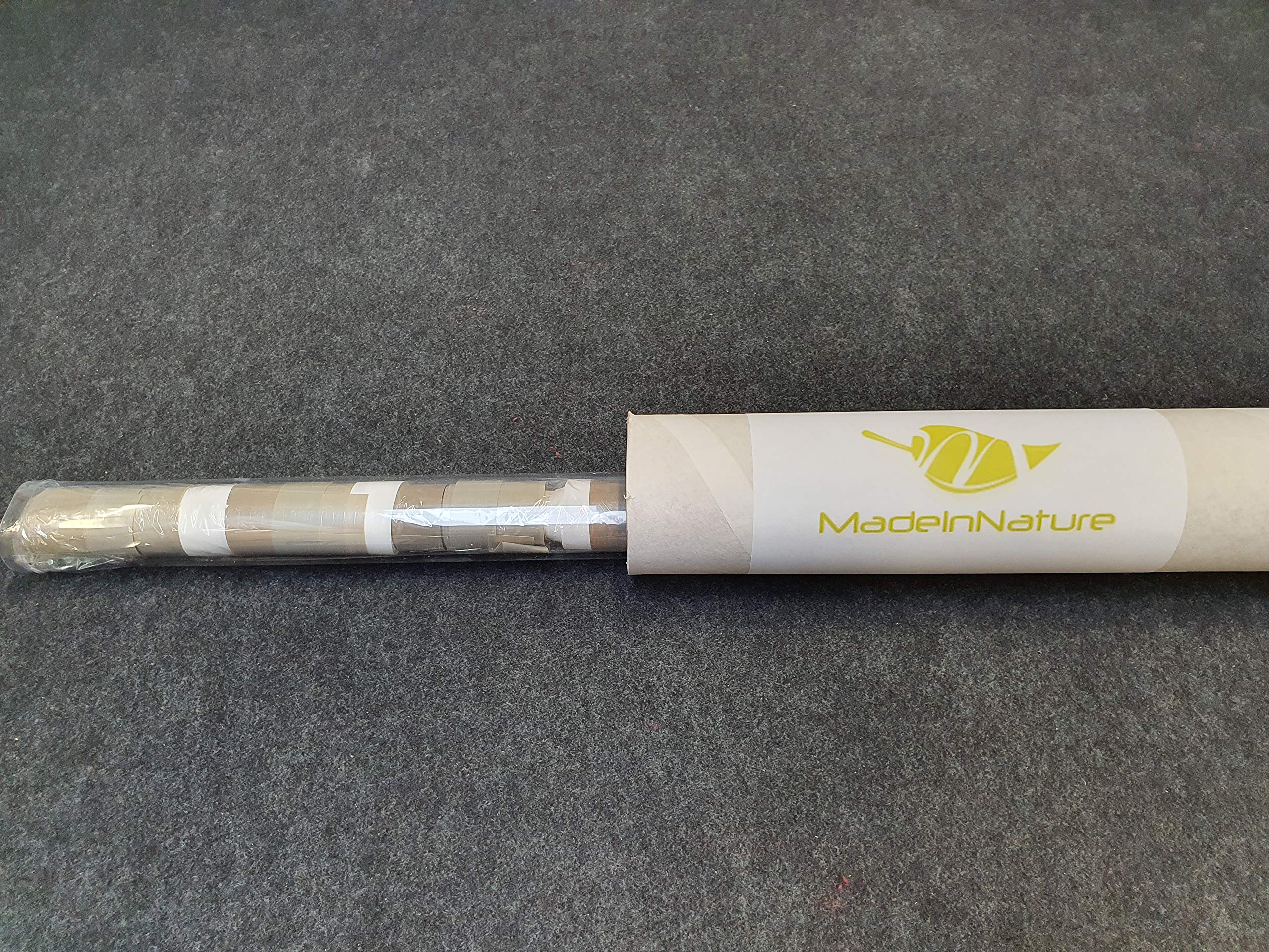 MadeInNature Tenda porta con cordino in plastica alta qualità, interni-esterni, 90x220 cm, diversi modelli a scelta (talpa scura, bianco)