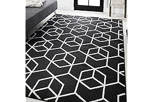 JONATHAN Y Geometric Tumbling Blocks Area Rug - Striking Modern Wool Rug...