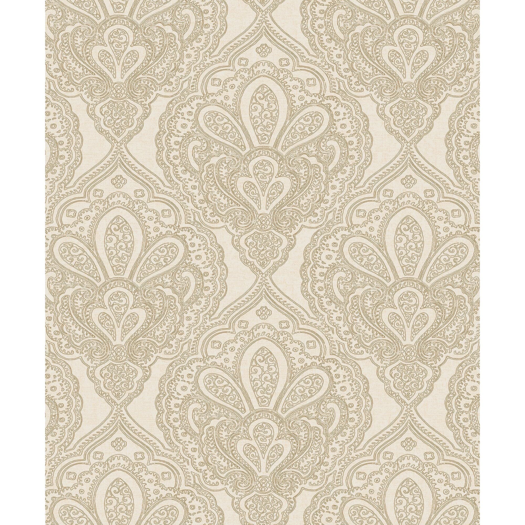Papier peint DWP0247-05 Emporium Mehndi Damask Gold Galerie pour décoration intérieure