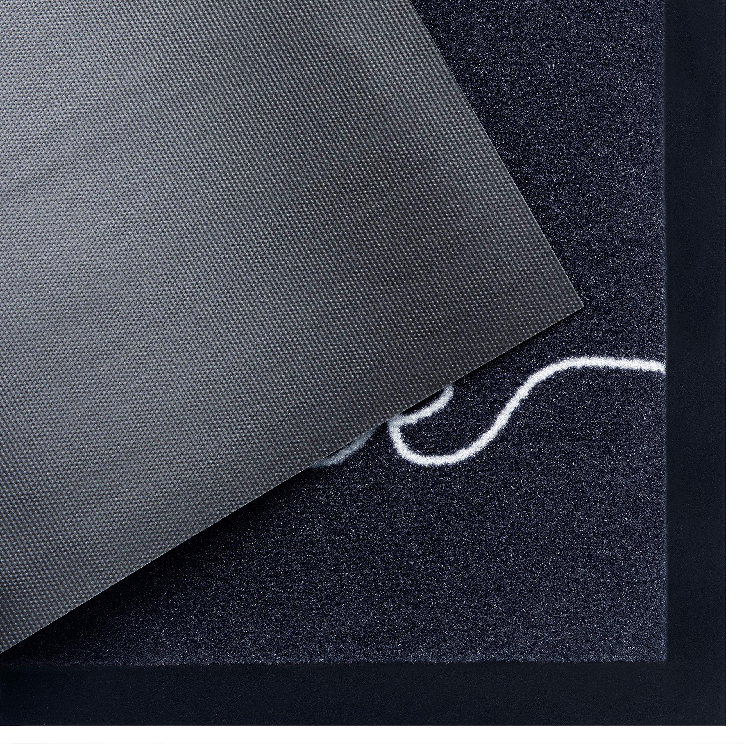 Hanse Home Zerbino in gomma, 45 x 75 cm, antiscivolo e resistente alle intemperie, effetto ghisa, per interni ed esterni, per corridoio, terrazza, ingresso, 45 x 75 cm