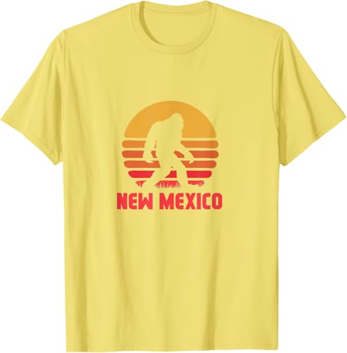 Miniatura 14 de Bigfoot New Mexico State Sasquatch Yeti Urban Legend Retro T-Shirt Black,Asphalt Grey,White,Silver Grey,Brown,Olive Green,Lemon Yellow,Dark Heather