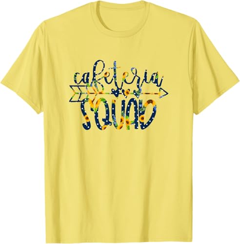 Miniatura 7 de Cafeteria Squad - Camiseta de vuelta a clases con girasoles en grupo, Blanco, S