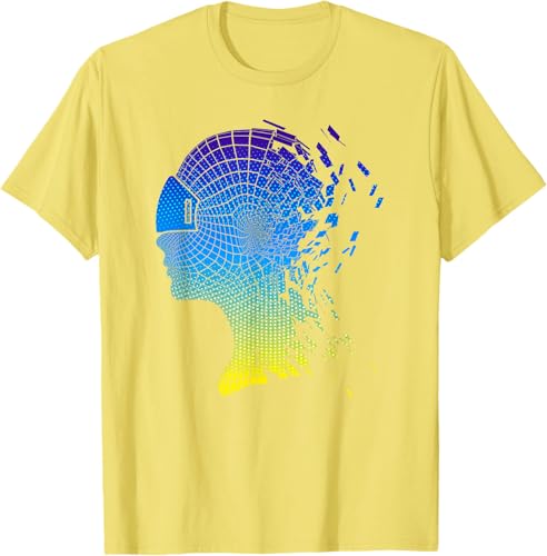 Miniatura 12 de Camiseta con diseño de auriculares de realidad virtual de VR Fans, Negro, S Negro,Azul Marino,Azul Pastel,Plateado,Limón