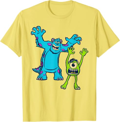 Miniatura 15 de Disney Pixar Monsters University Sulley and Mike T-Shirt Black,Navy Blue,Asphalt Grey,White,Baby Blue,Red,Kelly Green,Olive Green,Lemon