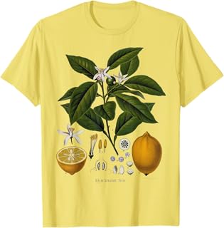 Lemon Plant botanical Fruit Tree For Gardeners gift T-Shirt