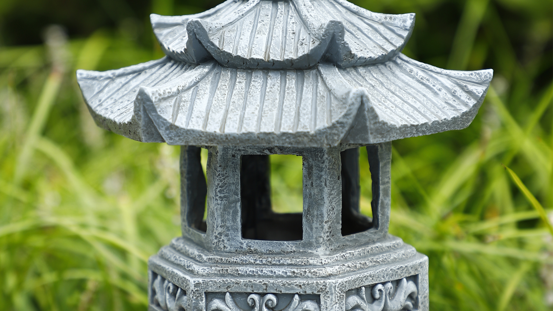 Amazon.com : Lovely Ran Zen Solar Pagoda Lantern Garden Statue