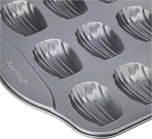 Miniatura 5 de Norpro Nuevo antiadherente Mini 18 Madeleine Pan Esponja Cake Shells Mejor Para Chocolate