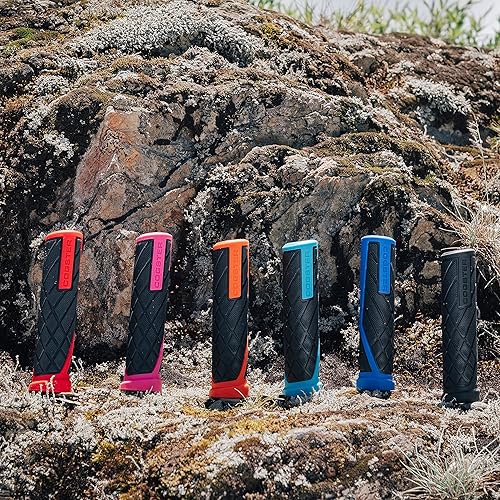 Miniatura 6 de COGSTER Empuñaduras deslizantes para manillar de bicicleta, empuñaduras de goma ligeras para bicicletas XC, MTB, BMX