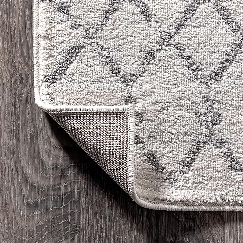 Miniatura 7 de JONATHAN Y MOH101C-28 - Alfombra marroquí Hype boho vintage con diseño de diamante para interiores, estilo bohemio, fácil de limpiar, para