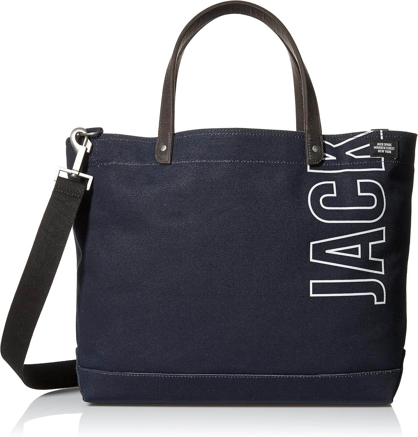 Amazon [ジャック・スペード] トートバッグ INDUSTRIAL CANVAS LOGO COAL BAG NAVY/WHITE