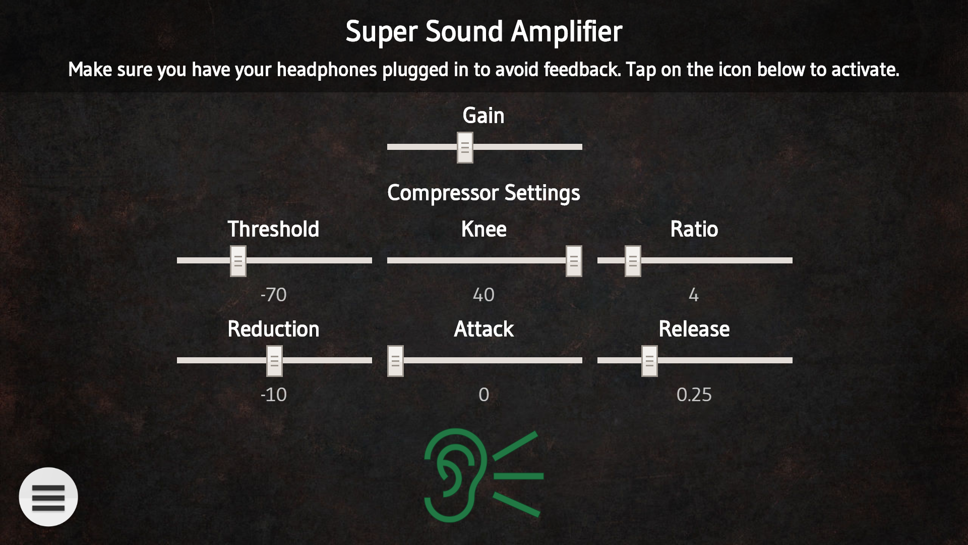 Super Sound Amplifier App on Amazon Appstore