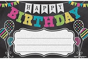 Birthday Awards, Vibrant Colors, Chalkboard Brights Design to Make Any Birthday Pop!