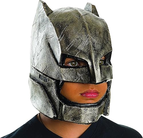 Rubies Disfraz Batman v Superman: Dawn of Justice - Máscara completa de Batman blindado para niños
