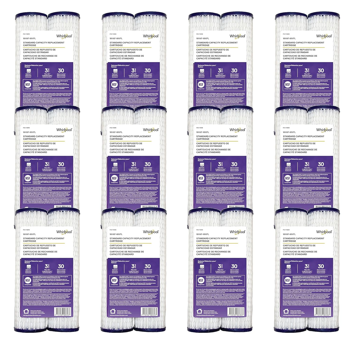 Whirlpool Whole House Pleated Water Filters WHKFWHPL, Full