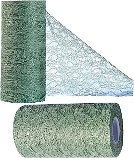 OSVINO Table Runner Lace Green 15 cm x 25 m Wedding Decoration Retro Table Runner Lace Table Decoration for Christening Parties Wedding Christmas Communion Anniversary Craft Packaging Material
