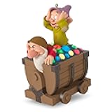 Hallmark Keepsake Christmas Ornament, Disney Snow White and The Seven Dwarfs Off We Go Musical with Light