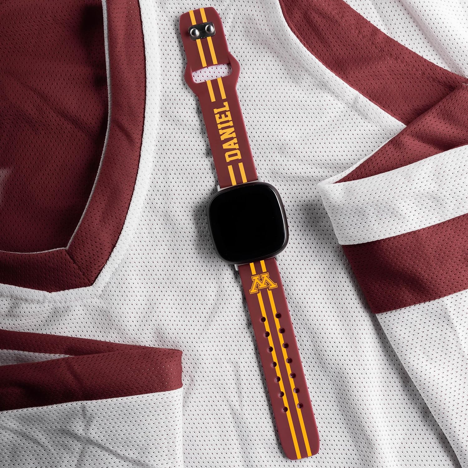Affinity Bands Minnesota Golden Gophers HD Watch Band Compatible with Fitbit Versa 3 and Sense