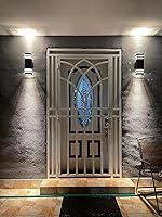 Vista 7 de Luminaria para exteriores, moderna lámpara de pared para exteriores, aplique de pared exterior negro, luces impermeables para porche exterior