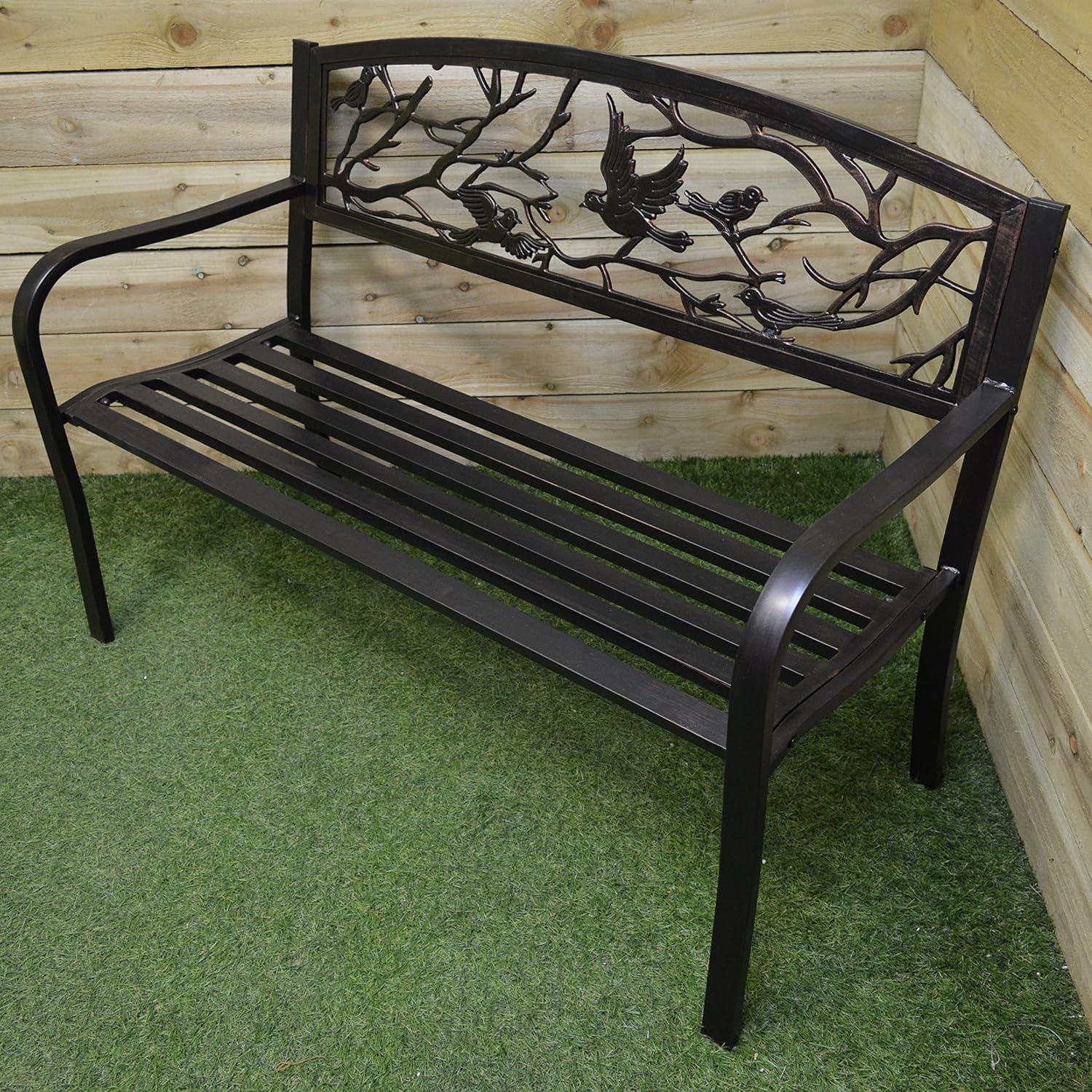 Supa Bird Back Metal Bench Amazon.co.uk Garden & Outdoors