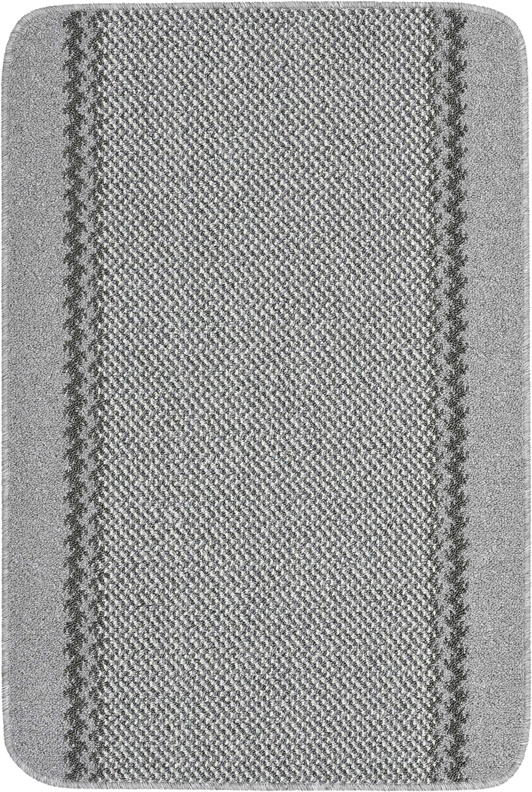 Dandy by William Armes, Kilkis Washable Kitchen Mat Non Slip Mat, Silver, 100 x 67