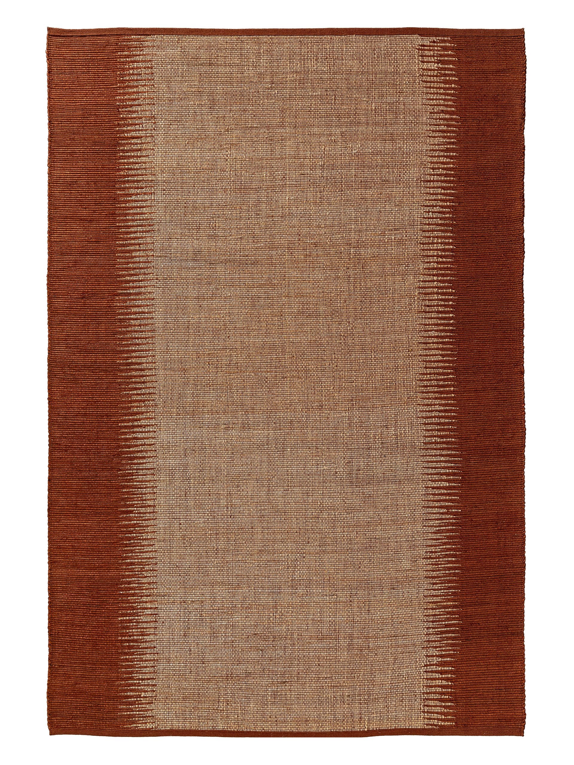 Tapis en Jute Tulsi benuta haut de gamme terracotta 120x170 cm en sisal résistant