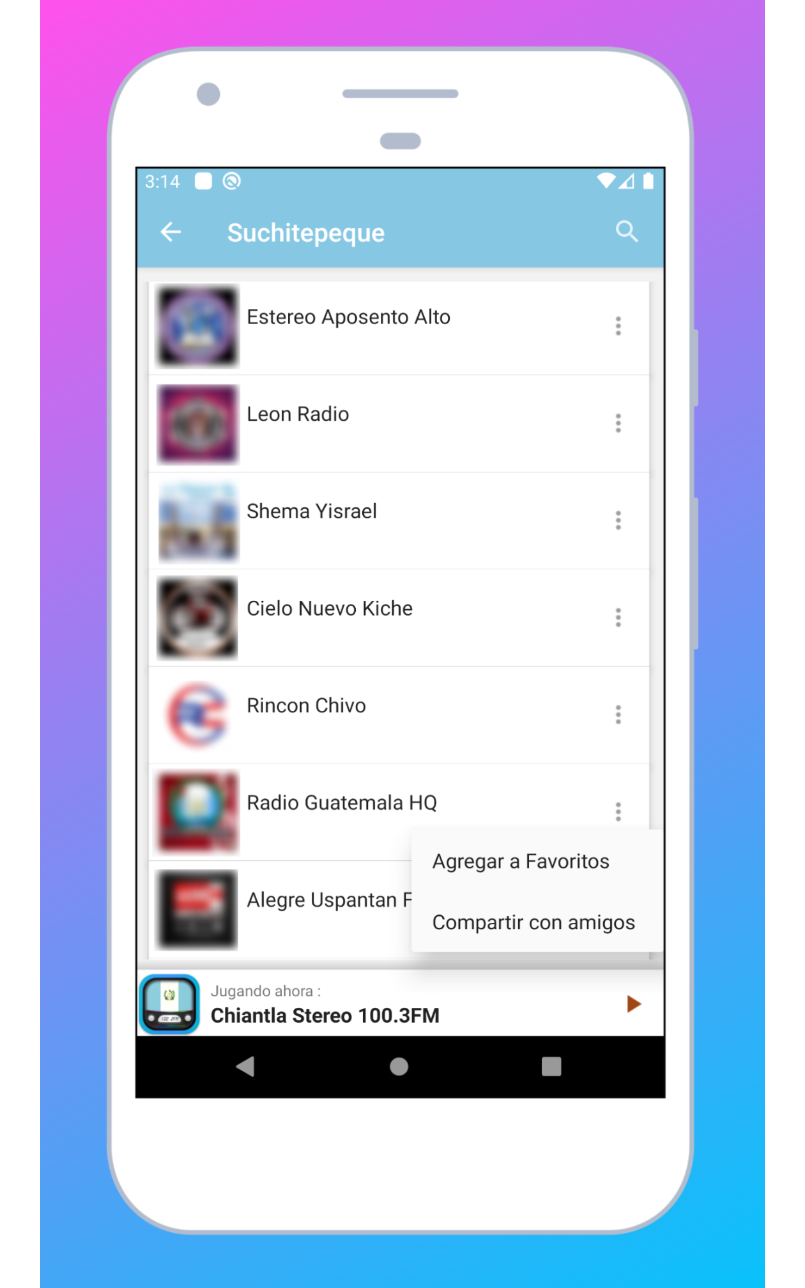 Aplicación Radios De Guatemala en Vivo - Emisoras de Radio FM Escuche ...