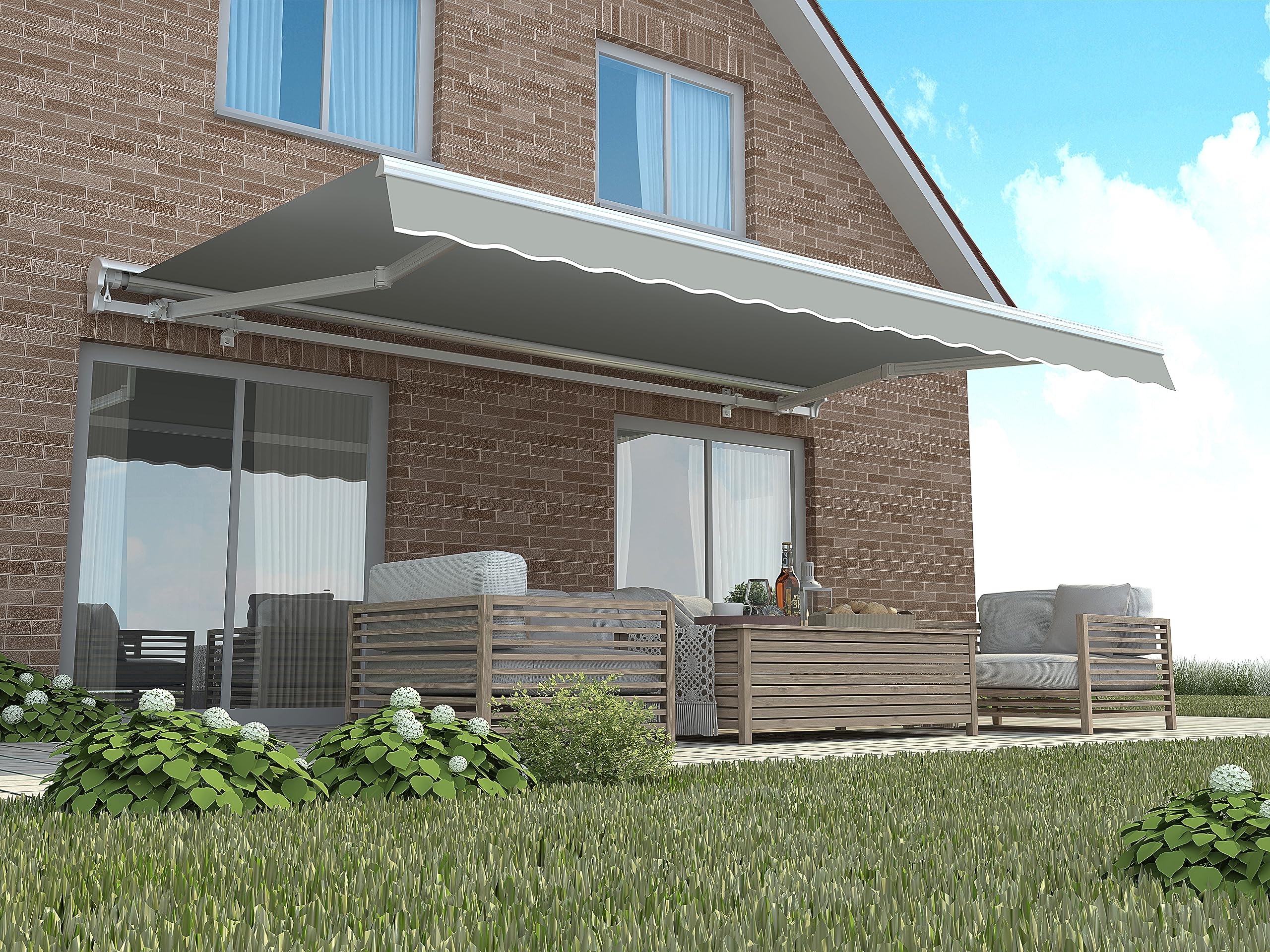markise 4m x 3 5m home Trends Markisenstoff mit Volant 4 m Markisenbespannung ersatzstoff 387 x 300cm Balkon Markise wasserabweisend & Sonnenschutz Ersatz Markisentuch P1024 Farbe:Schwarz eloxiert Winter-MTB-Jacke MT500 Freezing Point Safety Glasses & Goggles
