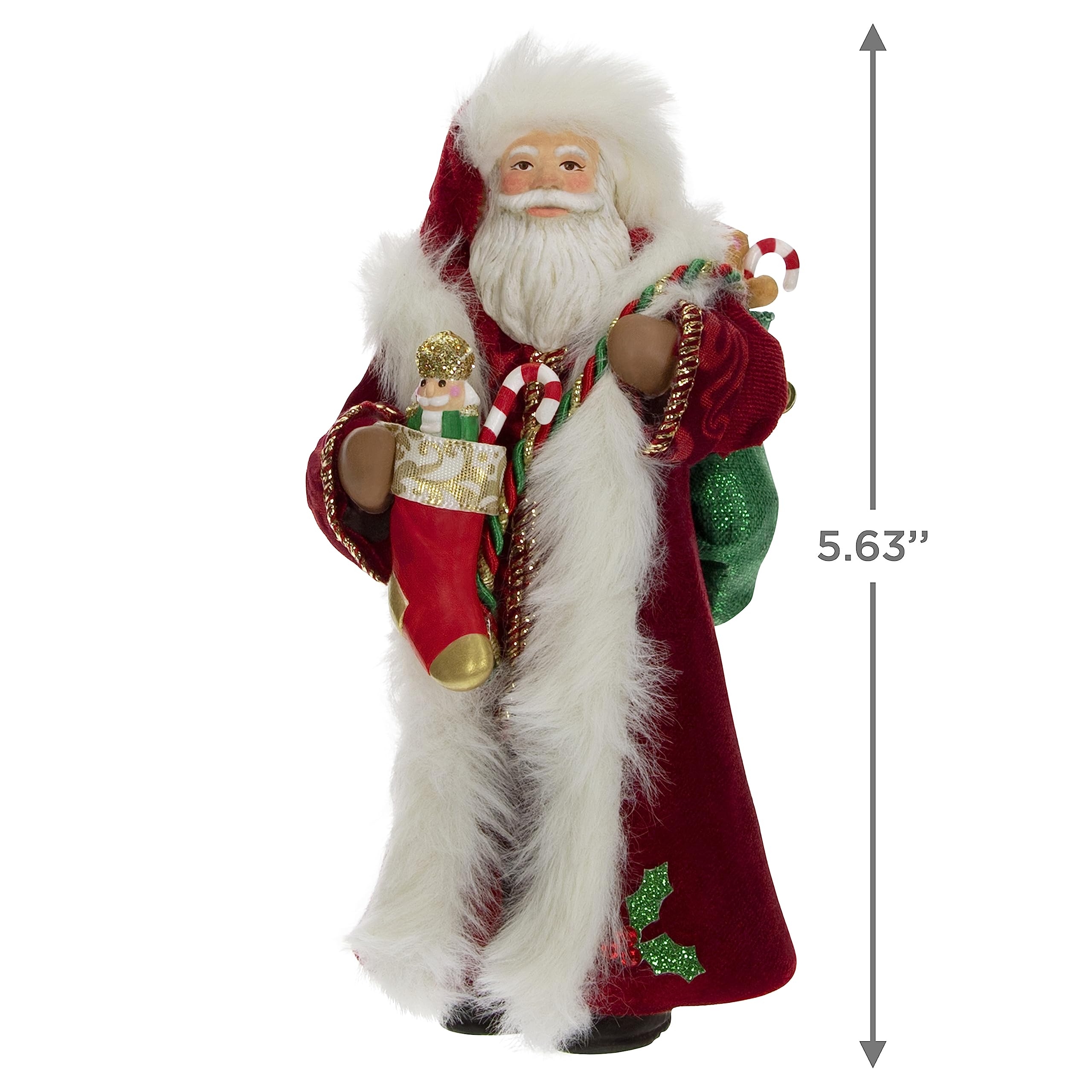 Hallmark Keepsake 2019 Father Christmas Ornament - Year Dated Christmas Tree Decoration With Peace Message